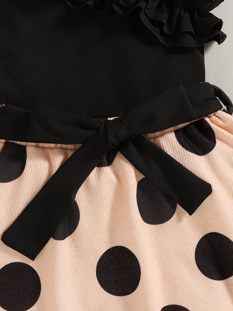 Girls Ruffled Top and Polka Dot Skirt Set - Sexy~N~Snappy