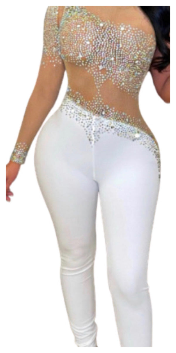 Work It See Through Mesh Jumpsuit - Sexy~N~Snappy