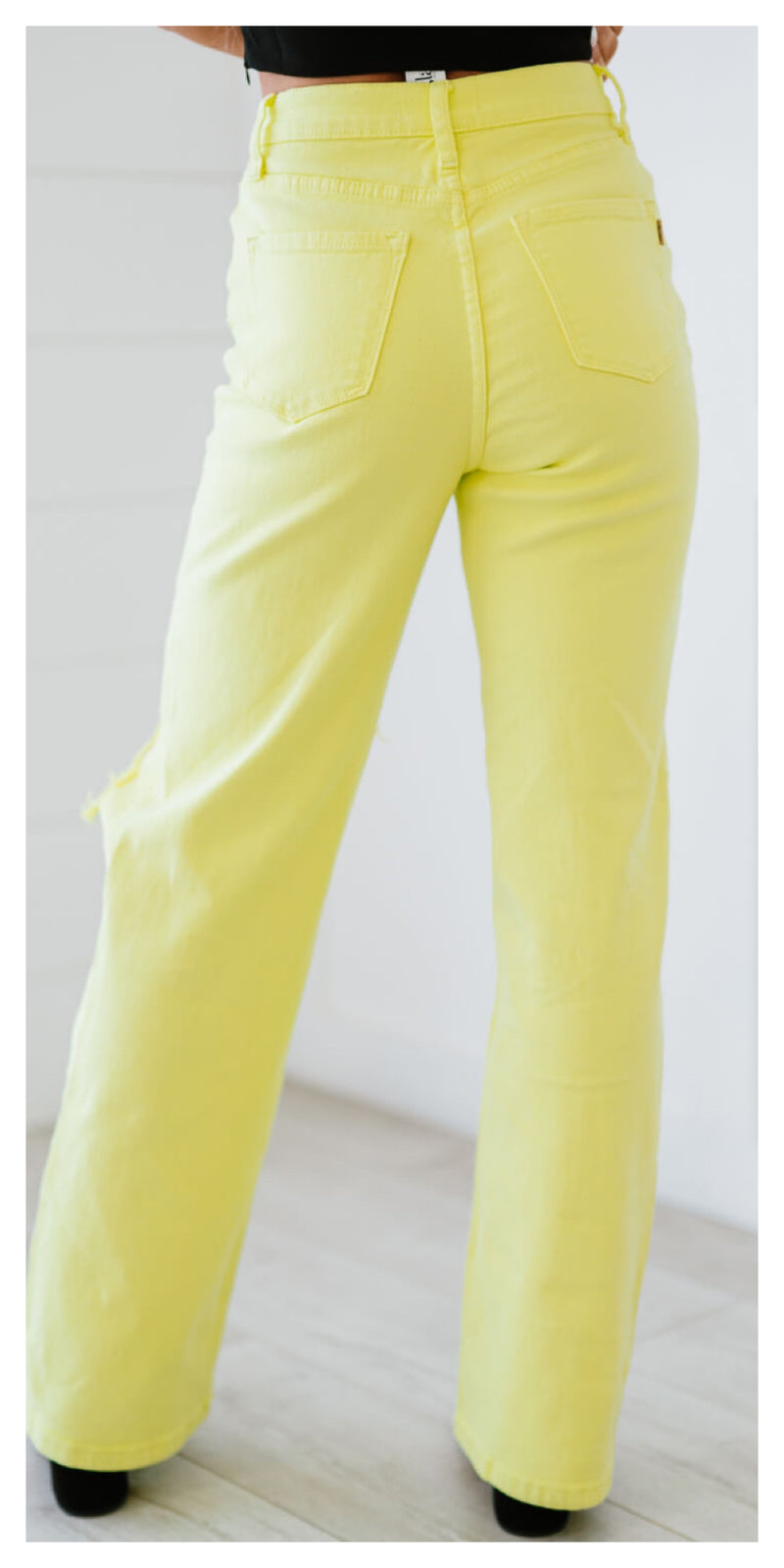 Vibrant Kami Destroyed Wide Leg Jeans - Sexy~N~Snappy
